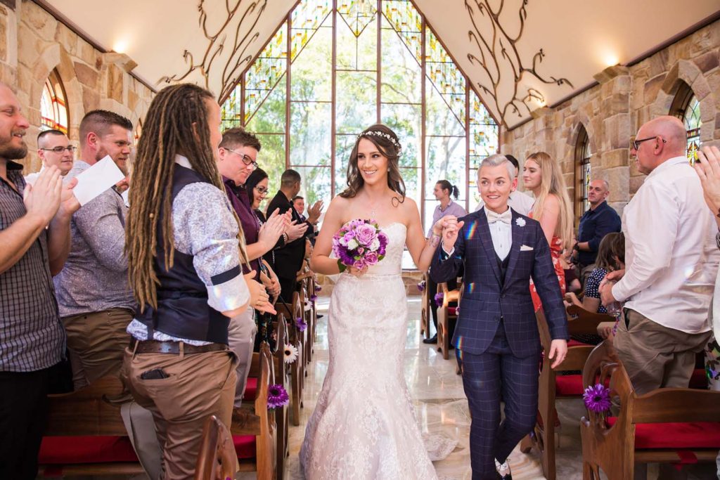 brides at the chapel montville sunshine coast hinterland