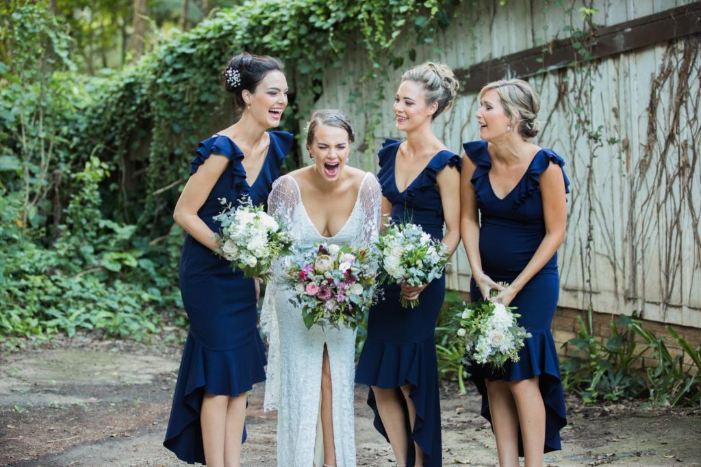 bridesmaids at beerwah hideaway sunshine coast