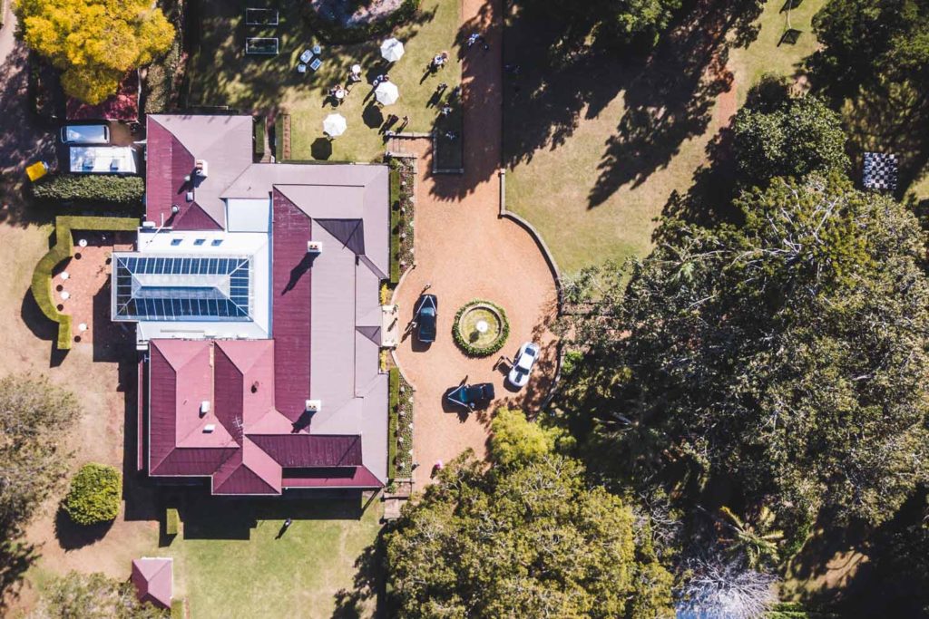 wedding reception setup