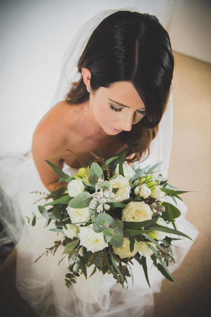 sunset wedding photo