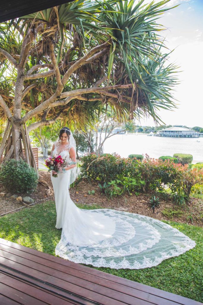 photograph featuring beautiful wedding dress train