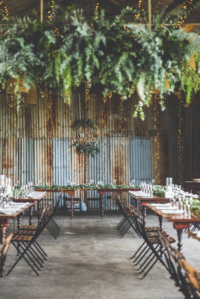 photograph of reception setup glengariff estates brisbane hinterland dayboro