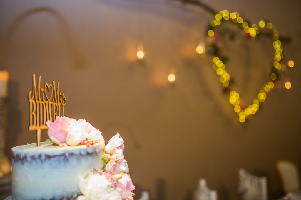 photograph of wedding decorations