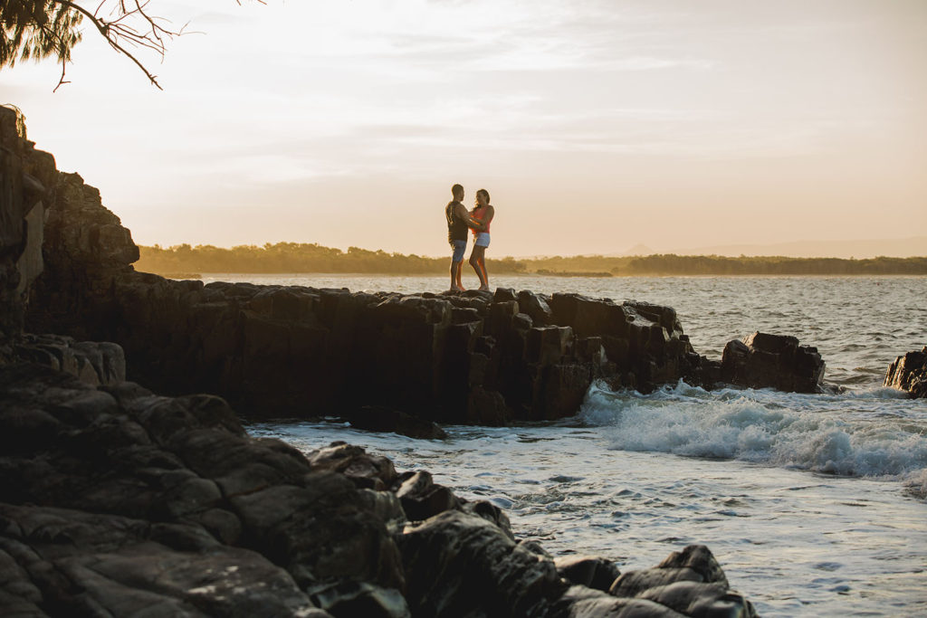 beautiful engagement photography on sunshine coast