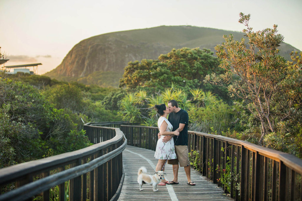 engagement photograph at mount coolum sunshine coast