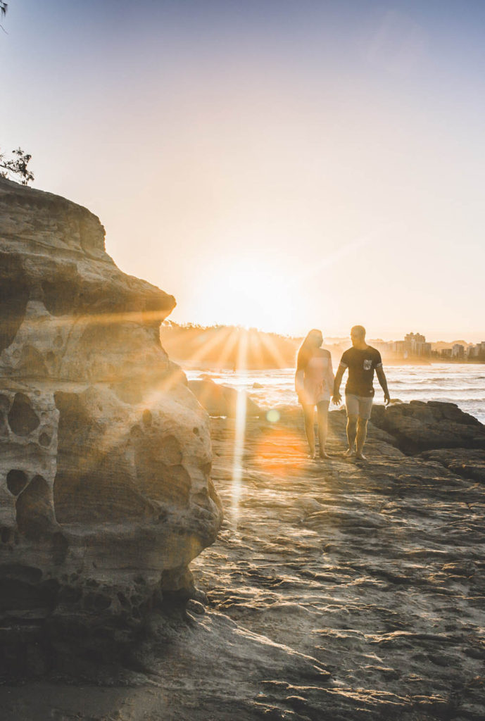 romantic beachside photo