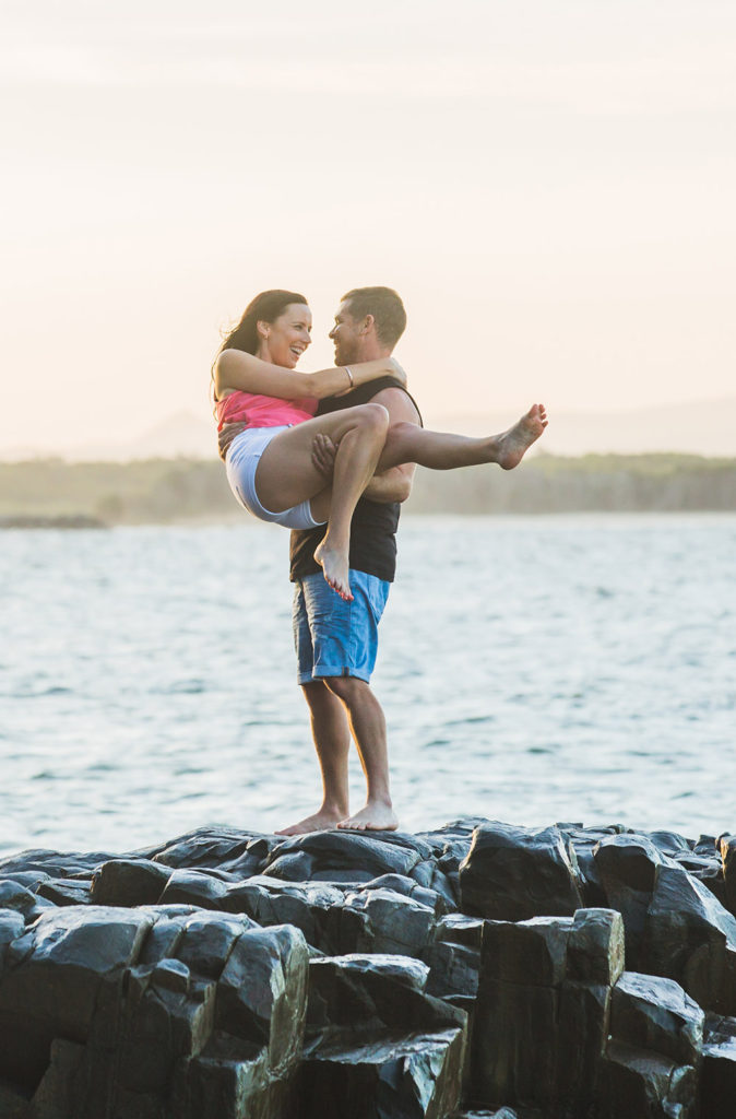 fun engagement photo sunshine coast